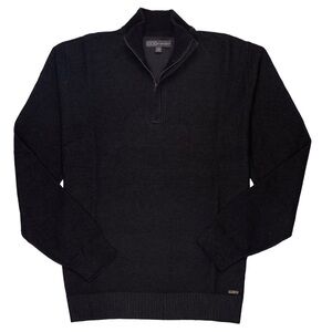 NEW Ike by Ike Behar Zip Waffle-Pique Mens Sweater Size Large